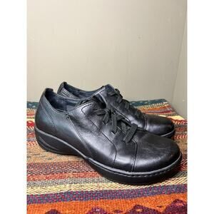 Dansko Black Leather Loafers